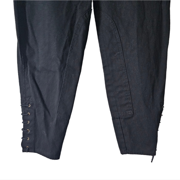Banana Republic Black Barrel Twill Lace Up Pants - Picture 5 of 15